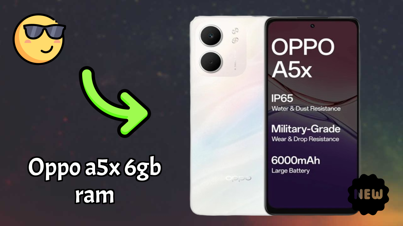 OPPO A5x 6GB RAM Camera Quality: 5 MP Front Camera Selfie